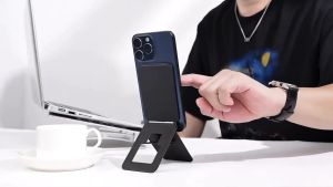 Magnetic Phone Stand Rotation Portable Folding Mobile Holder Invisible Selfie Bracket Adjustable Magsafe Travel-Friendly