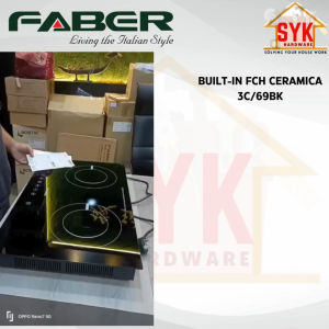 SYK Faber 2B/76BK Lavin Built In Glass Cooker Hob Stove Kitchen Appliances Cooker Hob Stove Gas Dapur