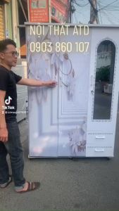 tủ nhựa đài loan 3 cánh cao 1m85 rộng 1m25 sâu 50cm HCM-BD-ĐN- in hình 3d siêu đẹp nhiều mẫu mới