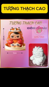 Tô Tượng Thạch Cao C20 POPMART PUCKY Hairy Crab dễ thươngTượng trắng ( không kèm màu ) trò chơi trẻ em