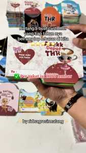 (1000 Lembar) AMPLOP LEBARAN MEDIUM KARTUN VIRAL ANOMALI SERIES