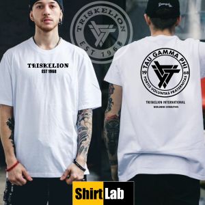 Triskelion Fratshirt Sublimation Tshirt Strike 6 design Tau Gamma Phi FS