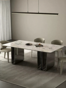 High-end Modern Minimalist European Style Marble Dining Table