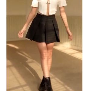 Chân Váy Xếp Ly Xoè Chữ A Váy Ngắn Midi Cao CấpChân Váy Công SởTennis Đẹp Hàn Quốc Ly Úp ĐenTrắng 385