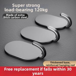 Strong Adhesive Hook No-Mark Hole-Free Wall Mount Heavy Duty Stainless Steel Hook