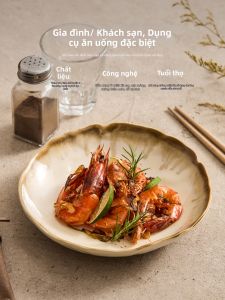 YOGEHOME | Gradient Glaze Irregular Elegant Ceramic Plate