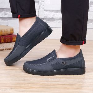 SHIPAILUO | Spring 2025 Mens Soft Bottom Breathable Casual Shoes Large Size Beijing Cloth Shoes Comfortable Round Toe Low Heel Glue Adhesive