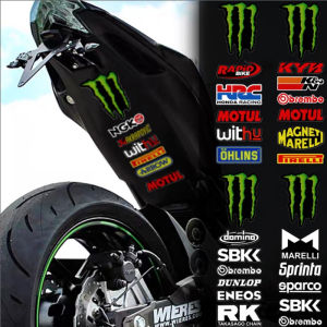 Mon ster Reflective Stickers Decals for Bike Motor Motorcycle Fender Helmet Accessories Decal Yamaha Waterproof Emblem Set Sticker