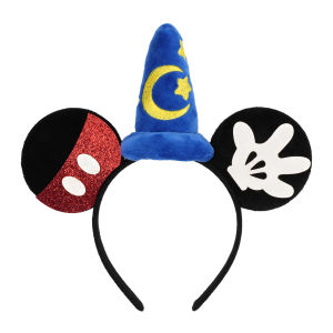 Mickey Mouse Ear Headhand Cartoon Embroidery Magic Hat Headband Starmoon Cap Headband for Show MOE Santa Hat Girls Headwear
