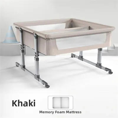 Adjustable Twin Mobile & Foldable Crib