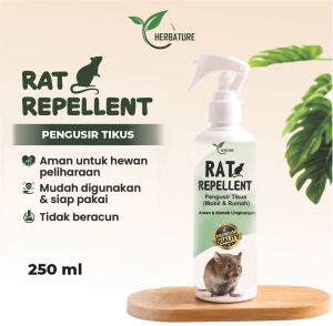 Spray pengusir tikus ramah lingkungan | HERBATURE RAT REPELLENT