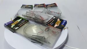 ของแท้ ราคาถูก ❗❗ ชุดเบ็ดตกช่อนชะโด PIONEER เบ็ดพร้อมสลิง ตัวเบ็ด Mustad มัสตาร์ด แข็ง คม พร้อมลูกหมุนถัง Fishing Lure