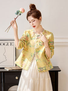 MANWUJINGLING | Luxury Lace And Puff Sleeve Chinese Style Jacket