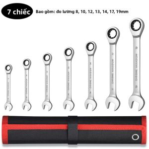Bộ Cờ Lê Ratchet 72 Răng Bộ Cờ Lê Kết Hợp Cờ Lê Lực Cờ Lê Ổ Cắm Dụng Cụ Sửa Chữa Ô Tô Thép Chrome Vanadium Dụng Cụ Cầm Tay