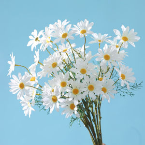 1/2/3Pcs Daisy Artificial Flowers Bouquet 50cm Fake Flowers for Garden Wedding Decoration Home Room Decor Craft Gift Accessories