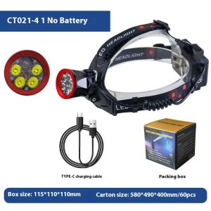 ESMARTER | Ultra Powerful Headlamp Rechargeable 4+1 LED Headlamp Headlight 18650 Fishing Hunting Head Light LED Headlamp