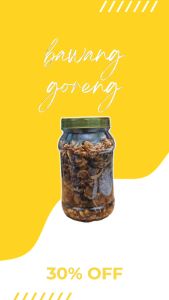 "Bawang Goreng Brebes Asli 100gr – Renyah Gurih Tanpa Campuran!"