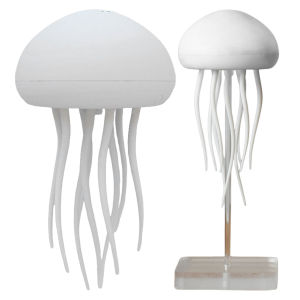 USB Rechargeable 3D Jellyfish Night Light for Indoor Bedroom Decor Colorful Atmosphere Lighting