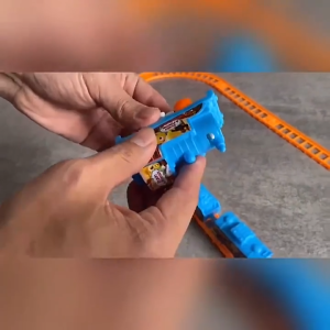 Construction Theme Electric Train Track Set Kids DIY Assemble Railway Toy for Boys