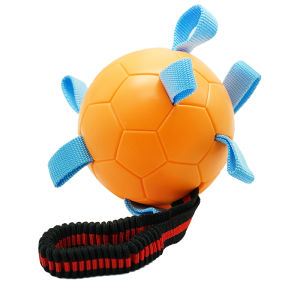 Durable Dog Toy Football Sound Making Interactive Intelligence Stimulation Chew Resistant Boredom Buster Small Large Dogs Pulling Ball