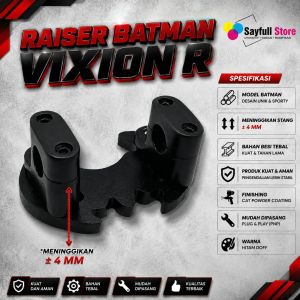 Dudukan Stang Batman Vixion R Raiser Stang New Vixion R 2017 Facelift - Peninggi Stang New Vixion