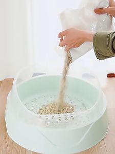 Pet Classy กะบะทรายแมว กระบะทรายแมว กึ่งปิด ห้องน้ำแมว ป้องกันการกระเด็น (พร้อมช้อนทราย) ห้องน้ำแมวใหญ่ พร้อมที่ตักทราย ถาดทรายแมว