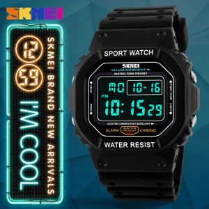 SKMEI 1134 Digital Sports Watch for Men Waterproof Military Alarm Calendar MensElectronic Wristwatches Clock 1628 Reloj Hombre