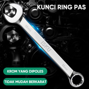 ISKU kunci ring pas 1 set 8-24mm 11pcs kunci set ring pas combination wrench 11pcs alat motor kombinasi kunci ring pas Garansi Resmi Distributor - Lazada