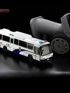 GANGJIE | RC Tourist Bus Model Police Edition 1/64