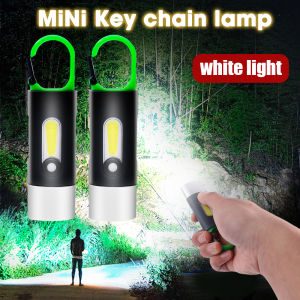 Đèn Pin LED Mới Đèn Móc Khóa COB Mini Đa Năng Đèn Khẩn Cấp Chống Nước Ngoài Trời Cầm Tay Sạc Được USB Type-C Đèn Làm Việc