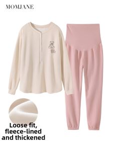 Mom Jane | Feeding Nursing Warmth Autumn Winter Sleepwear Set