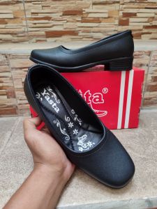 Promo 7.7 Sepatu Paskibra Wanita TANPA TALI -- Sepatu Fantovel Kerja Formal/Sepatu Guru Fantovel hak Tahu Wanita Oclia Yasta Olshop