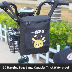 Electric Bike Hanging Bag Electric Motorcycle Storage Bag Rainproof Hang Bag Bicycle Front Storage Bag Cycling Large Capacity Universal Phone Holder
