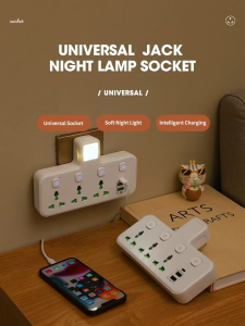 SG MY UK Plug Universal Travel Adapter Power Strip AC Outlet Separate Control With USB Type C LED Worldwide Socket Wall Charger