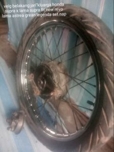 Velg Jari"Belakang /Set Nap Gear/honda Supra x lama astrea gren prima legenda/original copotan