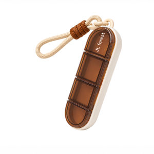 Compact and Portable Pill Organizer Airtight Waterproof and Partitioned for Three Daily Doses Over a Full Week for Storing Pills
