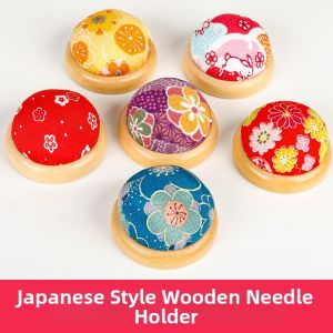 QINGPIN | Cross-stitch Needle Organizer Wooden Bottom