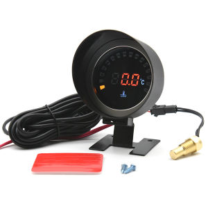 12V/24V LCD Digital Water Temp Gauge+10mm Temperature Sensor+Adapter Joint Pipe Sensor For Car Gauge Modification Celsius Meter