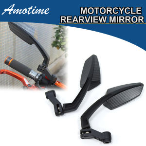 กระจกกระจกมองหลังหลังรถจักรยานยนต์ปรับได้แบบสากลสำหรับยามาฮ่าฮอนด้า M10 M8พร้อมขายึด amt