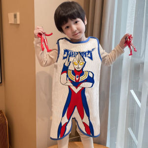 Thickened Pure Cotton Three-Layer Cotton Sleep Bag for Boys Childrens Anti-Kick Blanket Spring Autumn New Arrival 2025