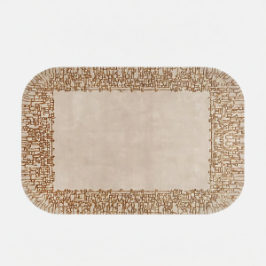Irregularly Shaped Luxury Style Carpet for Large Spaces