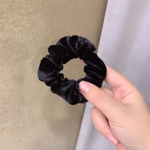 Elegant Black Velvet Hair Ties Bow Hair Bands Fashionable Korean Style Hair Accessories for Women Girls Hair Bands