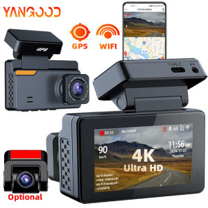 3 Inch recorder Mini 4K Dashcam GPS WlFl Front Optional1080P Rear 24H Parking Camera DashCam Sony Chip Dual Lens Night Vision