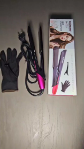 Catokan Rambut 725 SONAR ORIGINAL / Catokan Pelurus dan Curly 2in1 FREE Sarung Tangan Dan Jepitan