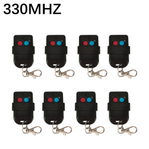 8pcs 8 Dip Garage Door Opener Handheld Transmitter SMC5326 Auto Gate Control 330MHz 433MHz Garage Remote Control