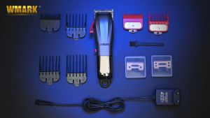 WMARK NG-115 Professional Haircut Cordless Hair Clipper Hair Trimmer LCD Digital Display Hair Trimmer Barbers Hair Cutter Machine USB Rechargeable Haircut Machine