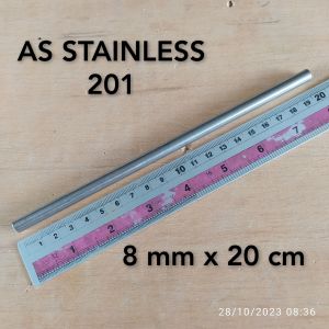 As Stainless Diameter 8 mm Panjang 20 cm