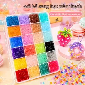 YUGUANG | Bộ Kit Hạt DIY Trong Suốt Đa Màu 221 Màu