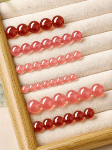 QINGXIANGTAI | Natural Rhodochrosite Loose Beads For DIY Bracelets Accessories