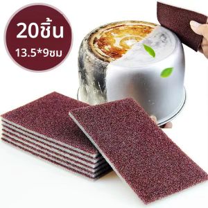 แปรงทําความสะอาดเมจิกฟองน้ําเมลามีน Carborundum ฟองน้ําครัวยางลบสําหรับกระทะหม้อจานเครื่องครัวทําความสะอาดเครื่องมือเครื่องประดับ